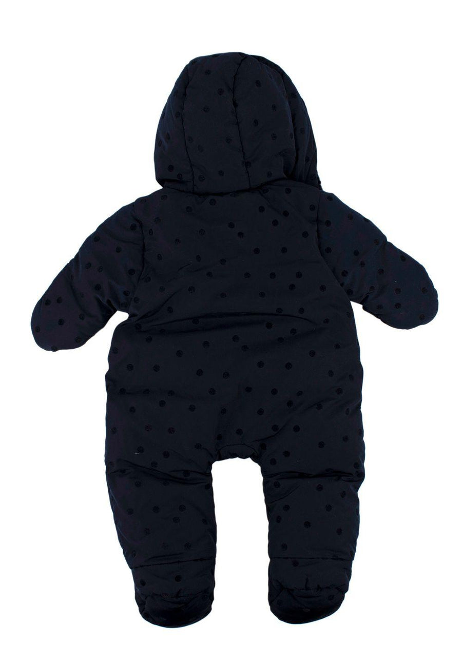 Jacadi Navy Polka Dot Baby Suit