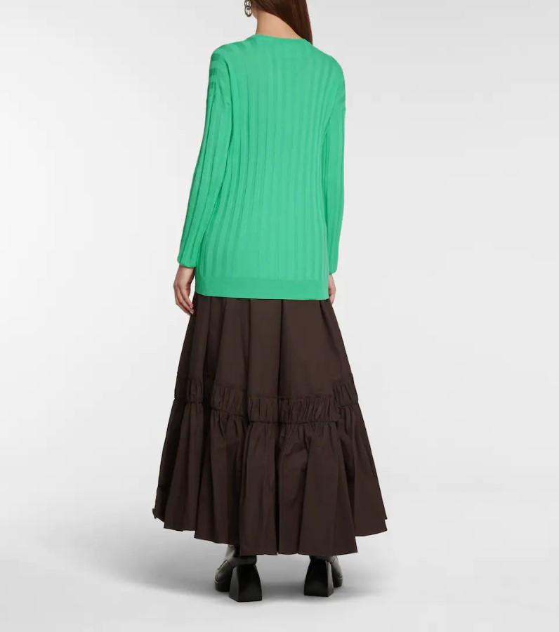 Plan C Nude Merino Wool Ribbed Cricket Jumper