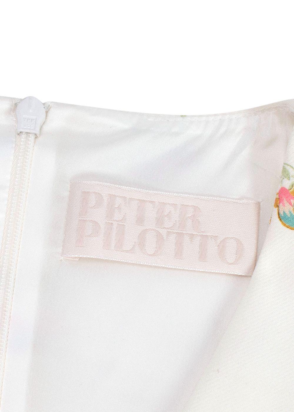 Peter Pilotto White Floral Mini Dress