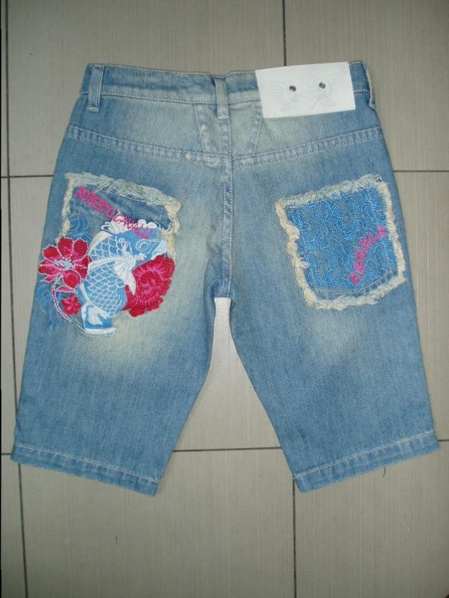 Roberto Cavalli Angles Denim Shorts