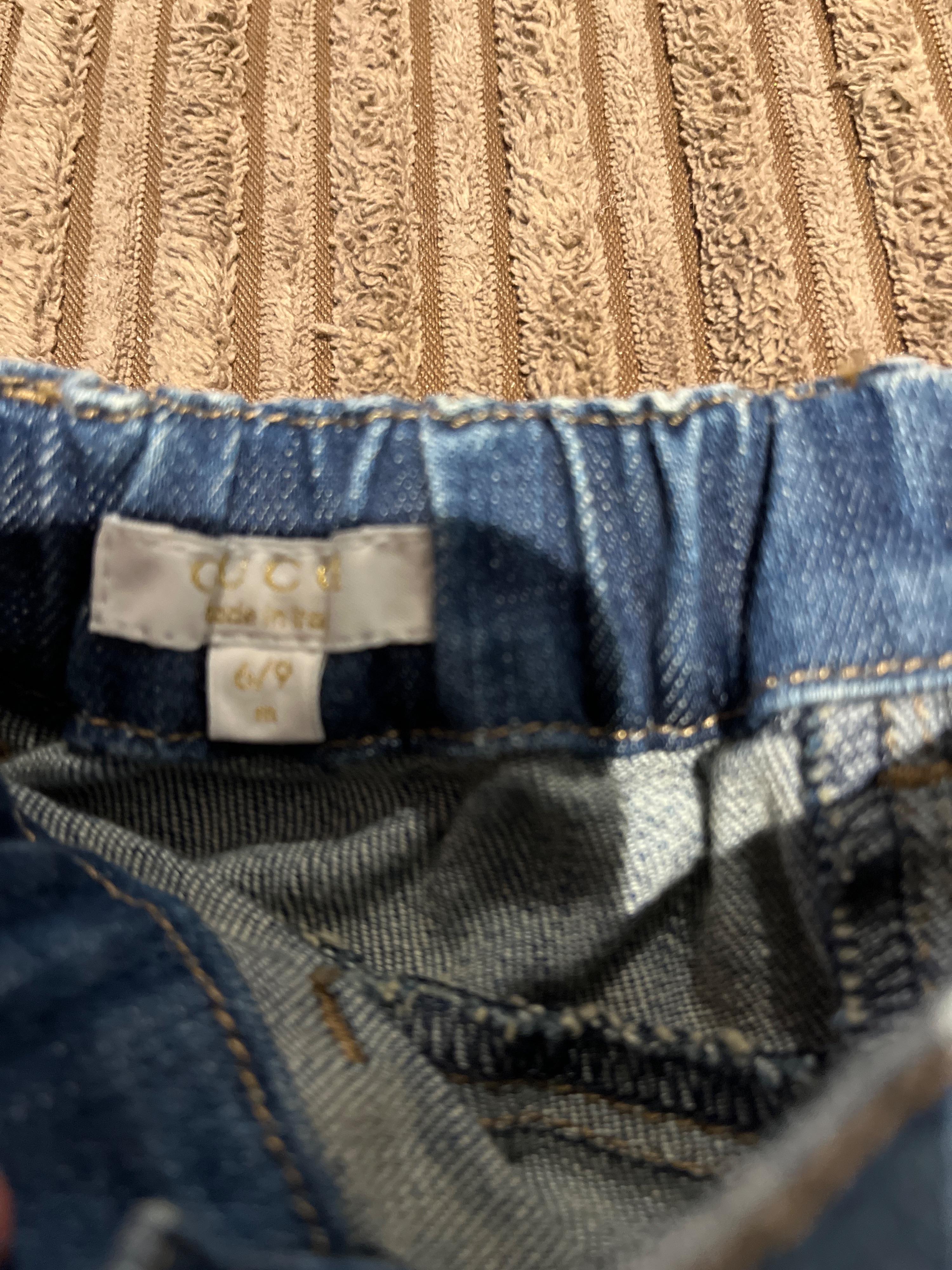 Mid-wash denim jeans
