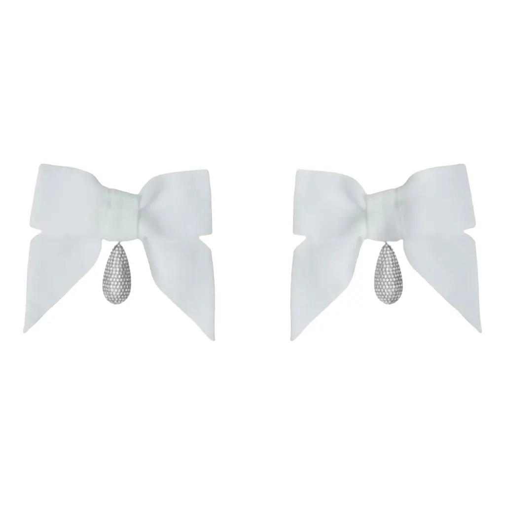 Burberry Oversized Bow Clip Earrings
