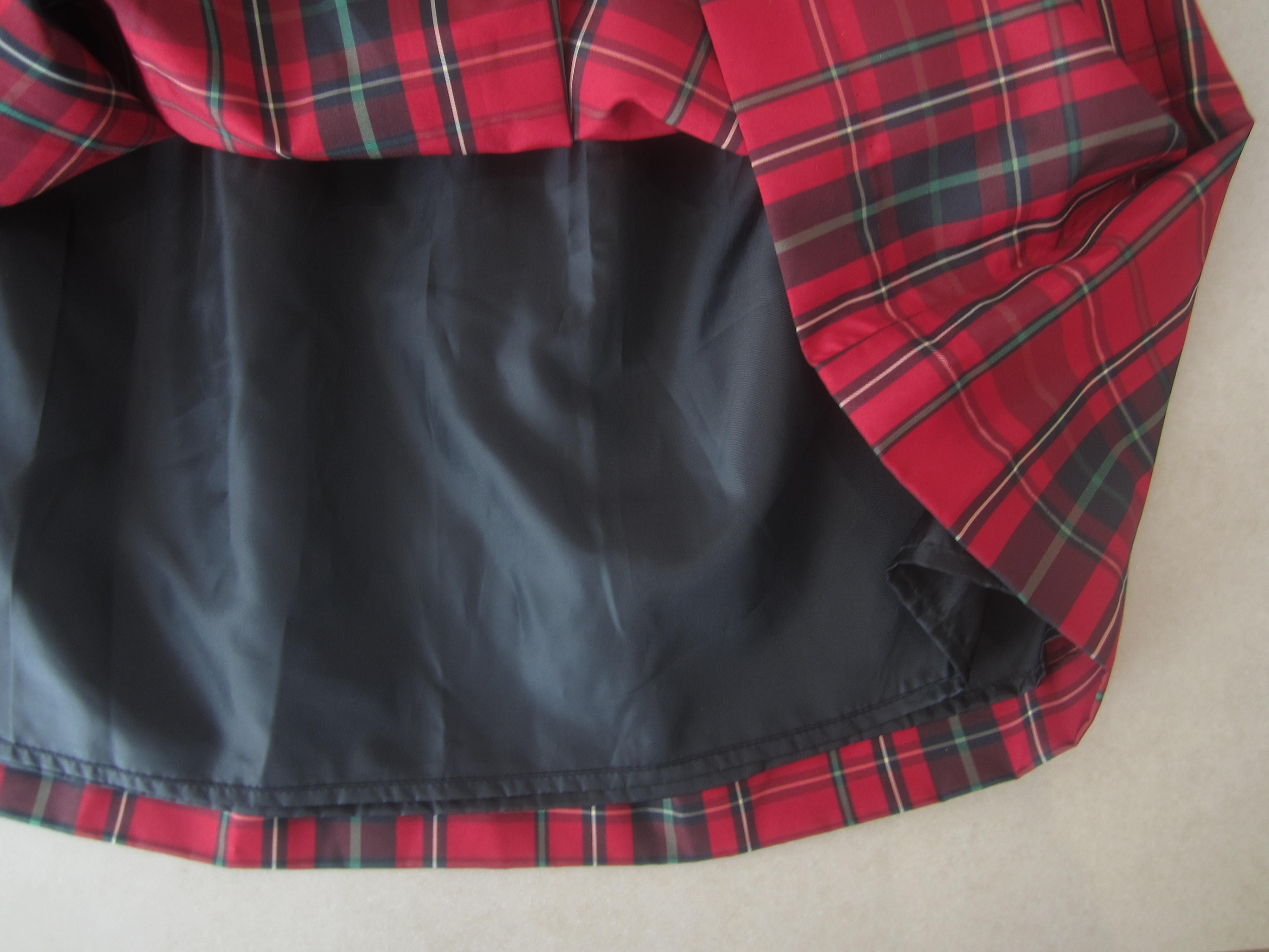 RALPH LAUREN TAFFETA TARTAN SKIRT GIRLS AGE 16