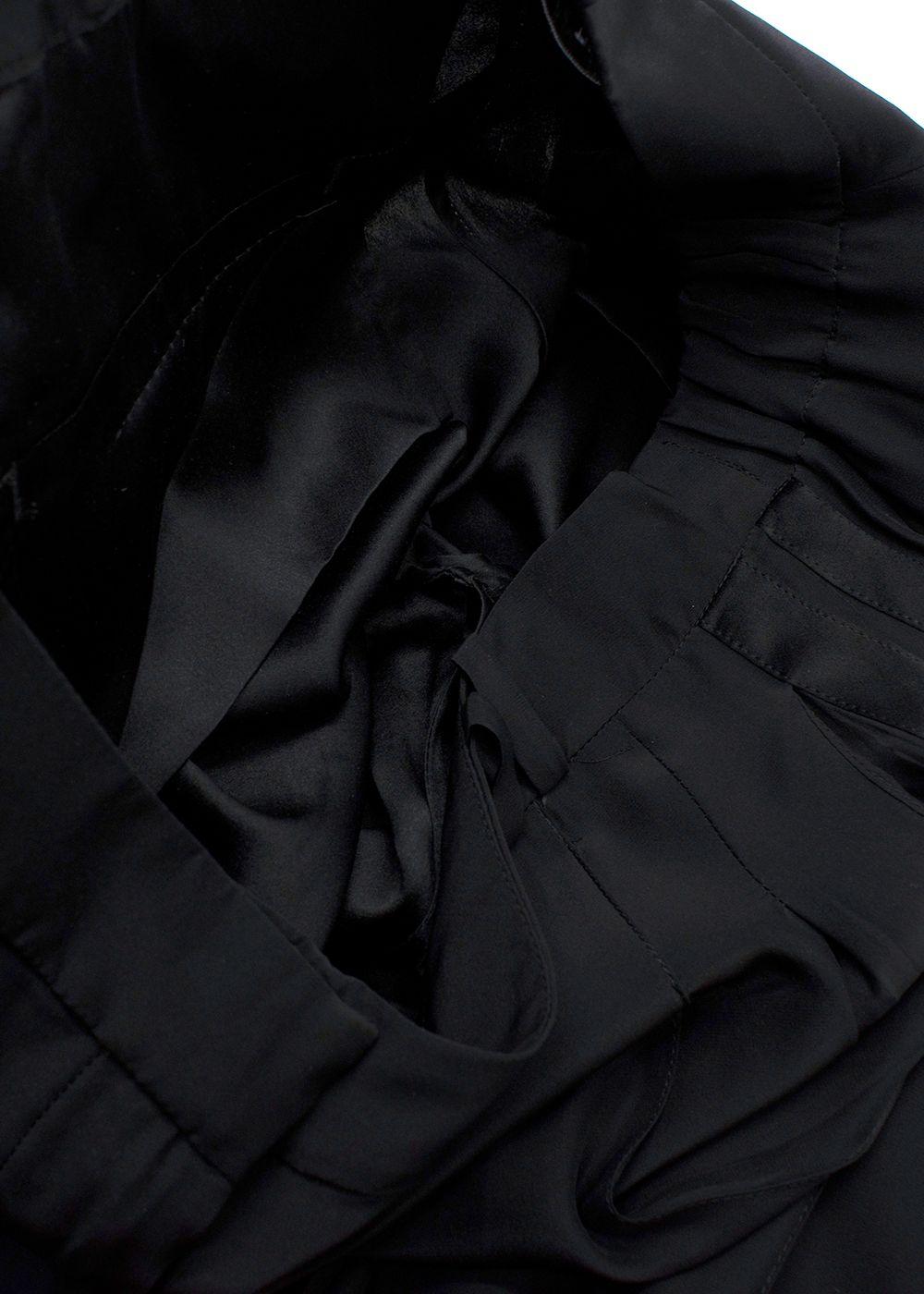 Serena Bute Black 100% Silk Trouser