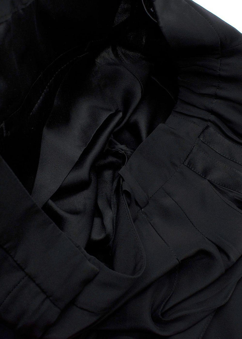 Serena Bute Black 100% Silk Trouser