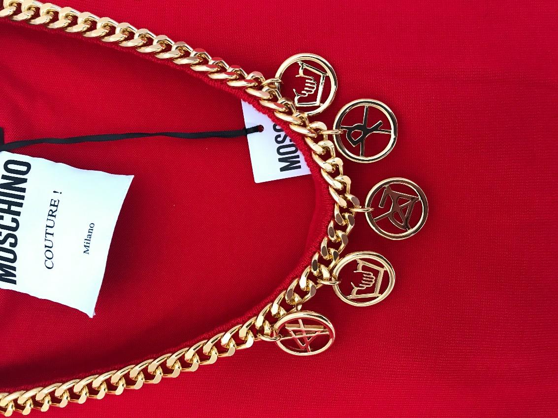 Moschino Gold Chain Jumper