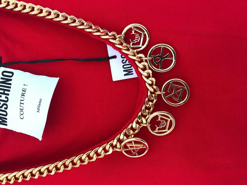 Moschino Gold Chain Jumper