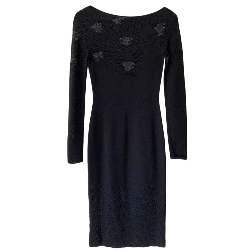 Azzaro Floral Woven Panelled Fitted Dress