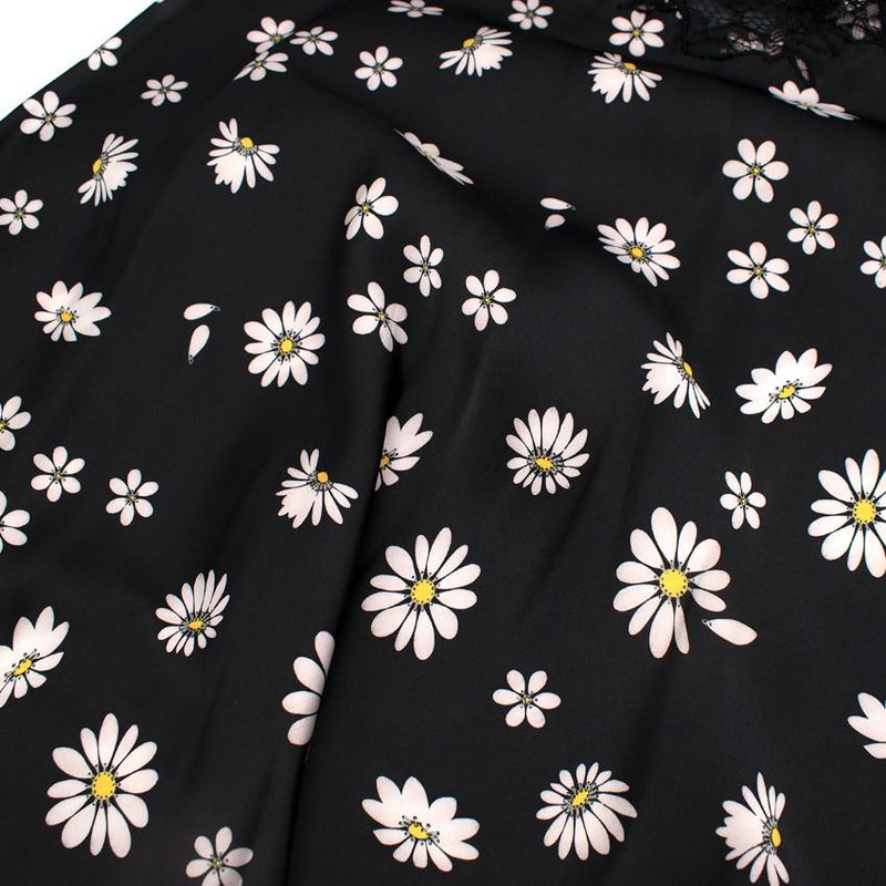 Paco Rabanne Lace Panel Daisy Print Cami Dress