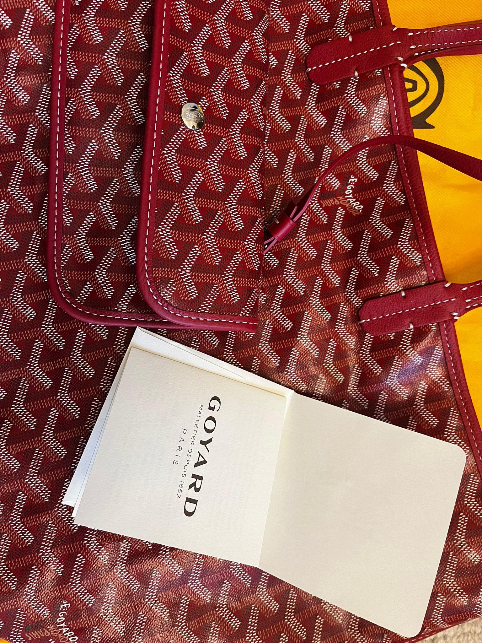 Goyard Red Anjou Reversible Tote Bag