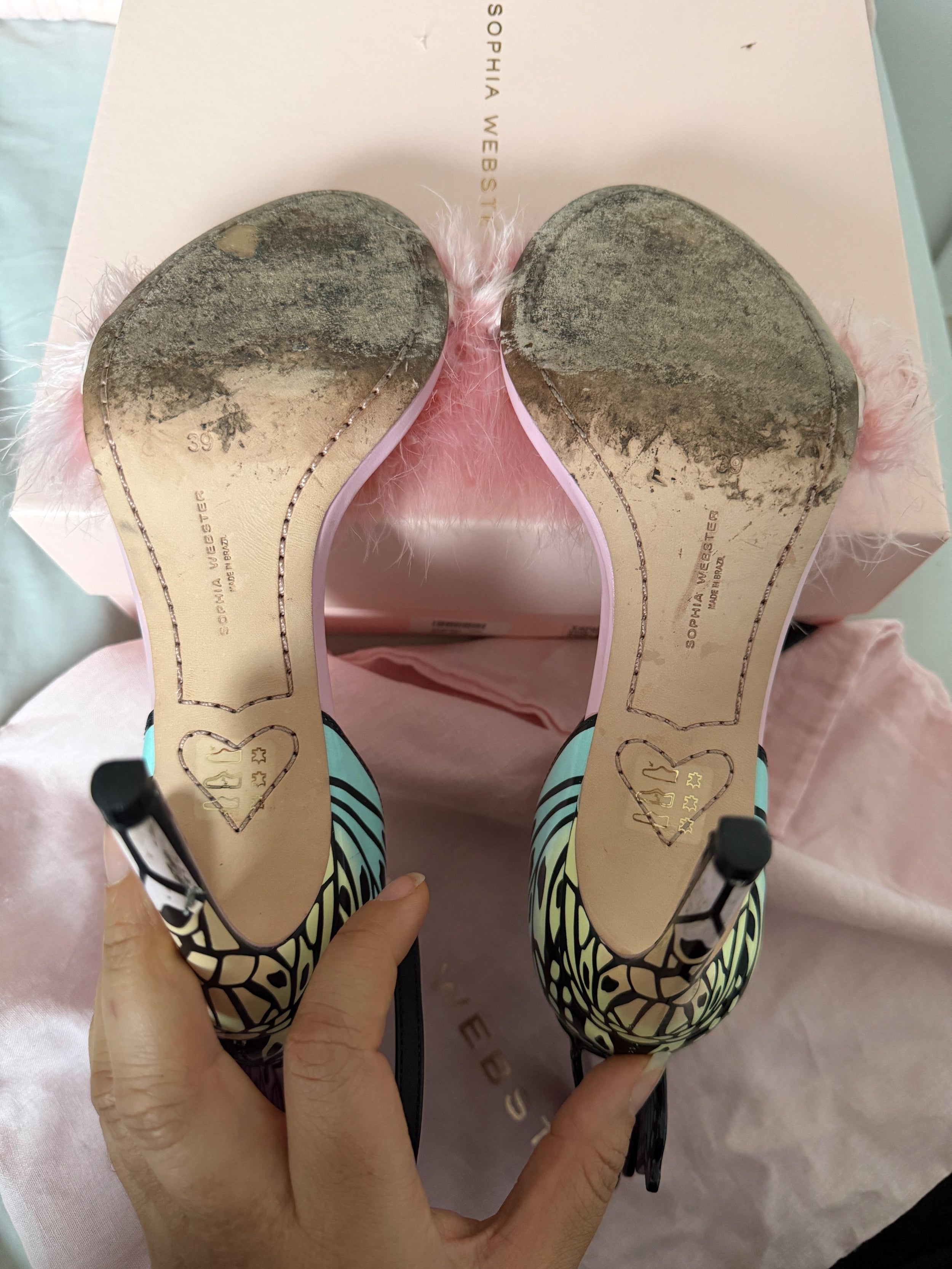 Sophia Webster Butterfly Detail Heeled Sandals