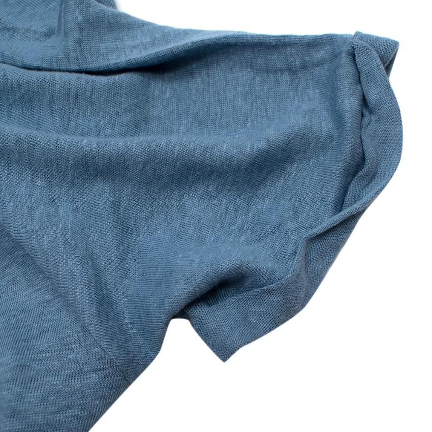 Paul & Joe Blue Elephant Print Linen Top