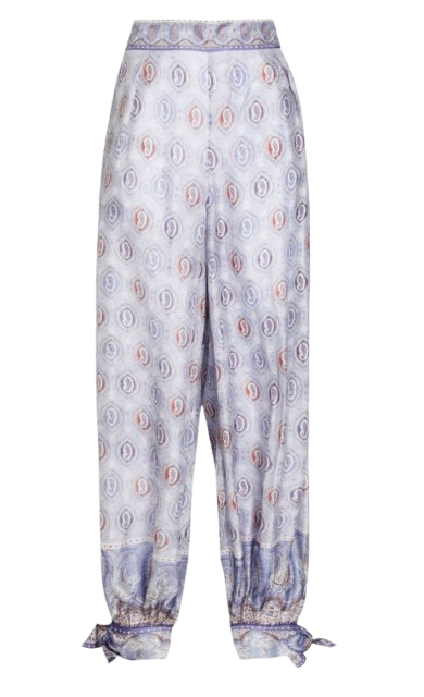 Paisley Print Cotton Pants