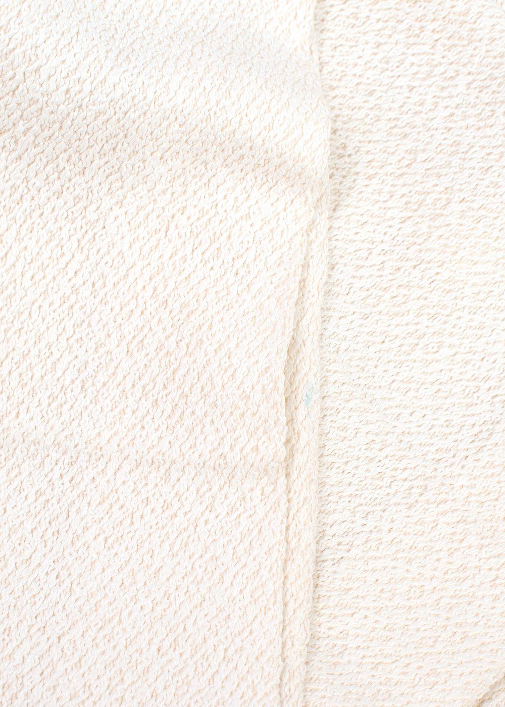 Jacquemus Ivory Boucle Cargo Trousers