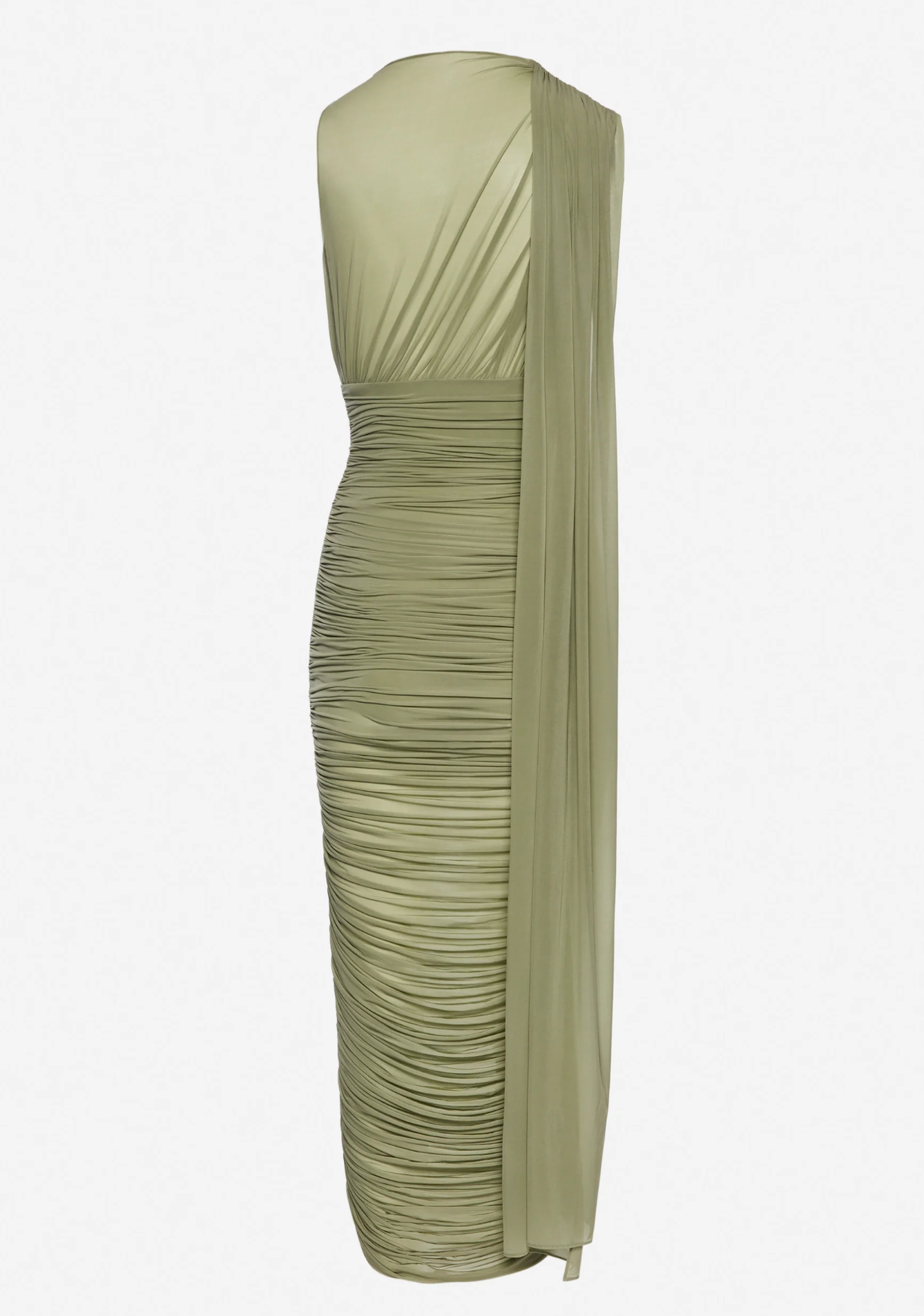 Magda Butrym Sheer Draped Midi Dress