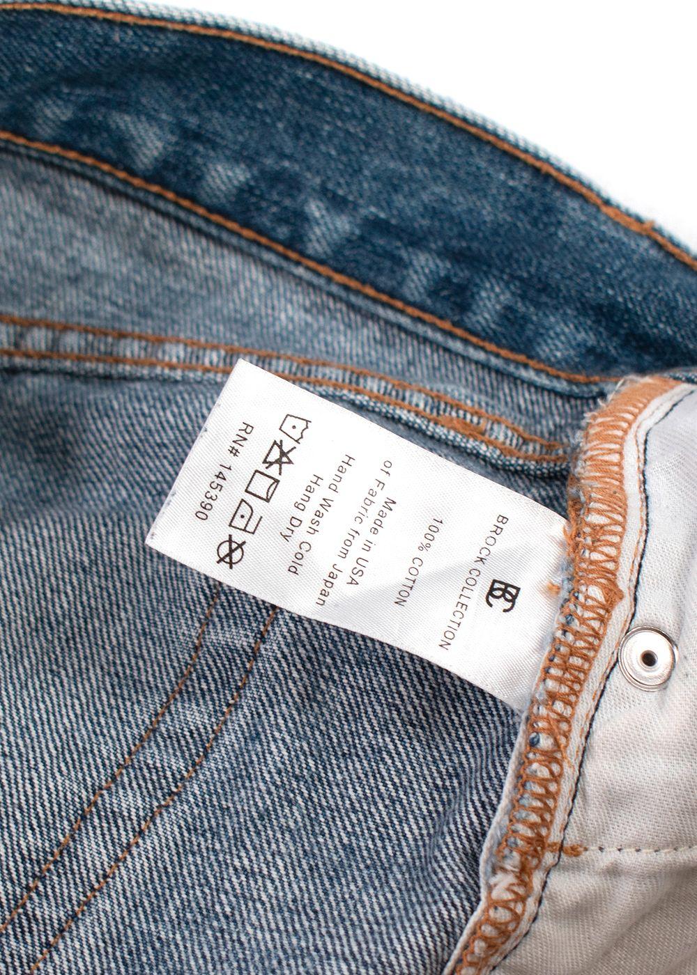 Brock Collection Mid Wash Straight Leg Jeans