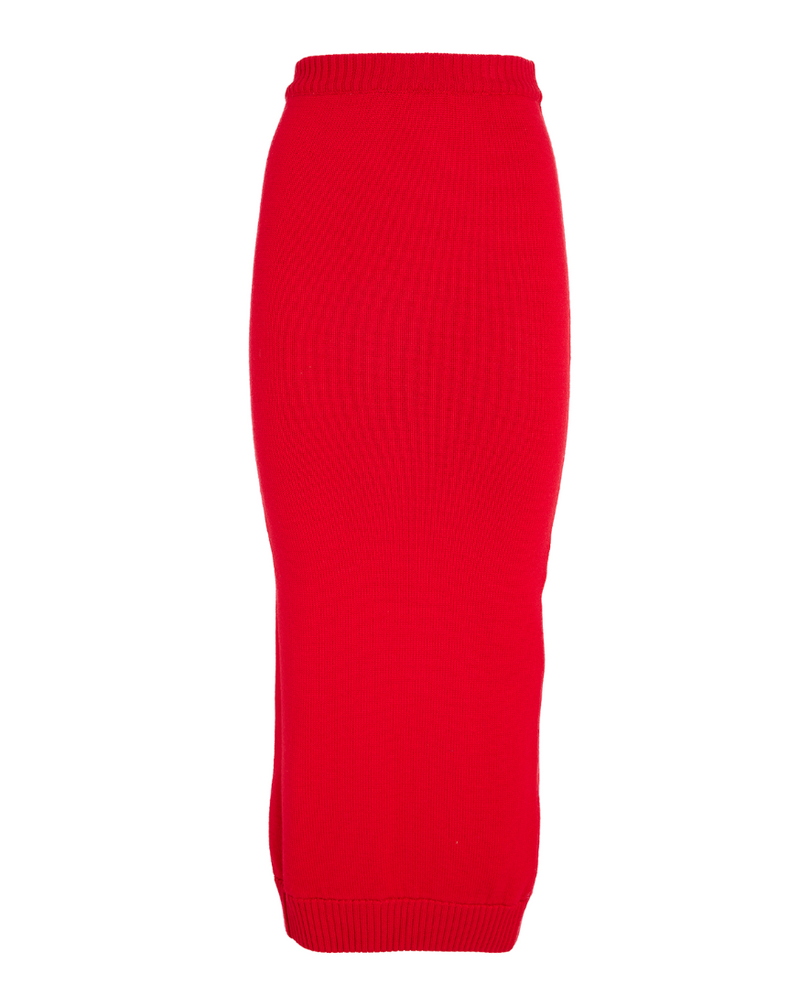 Rowen Rose Wool Knit Skirt