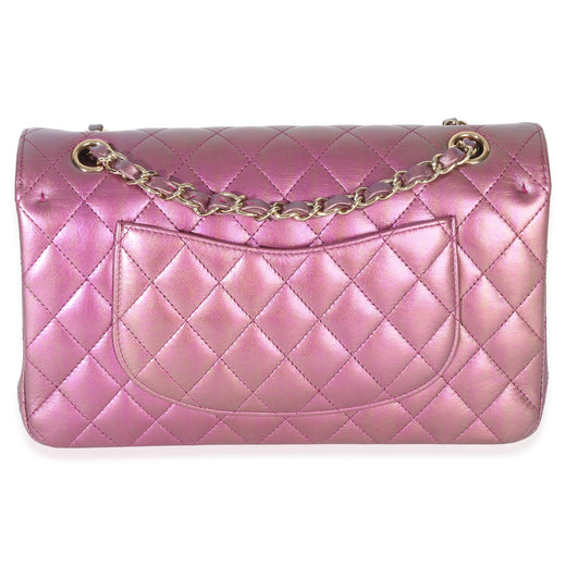 Chanel Iridescent Quilted Lambskin Medium Classic Double Flap Bag