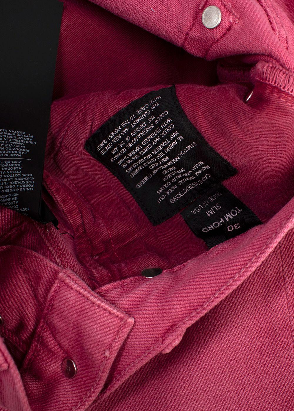 Tom Ford Pink Denim Slim Fit Jeans