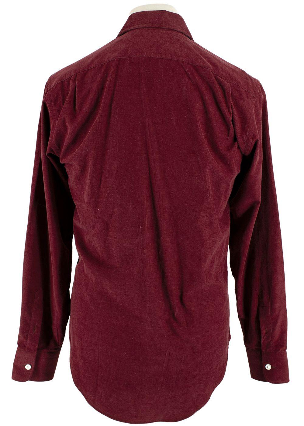 Burgundy Corduroy Shirt