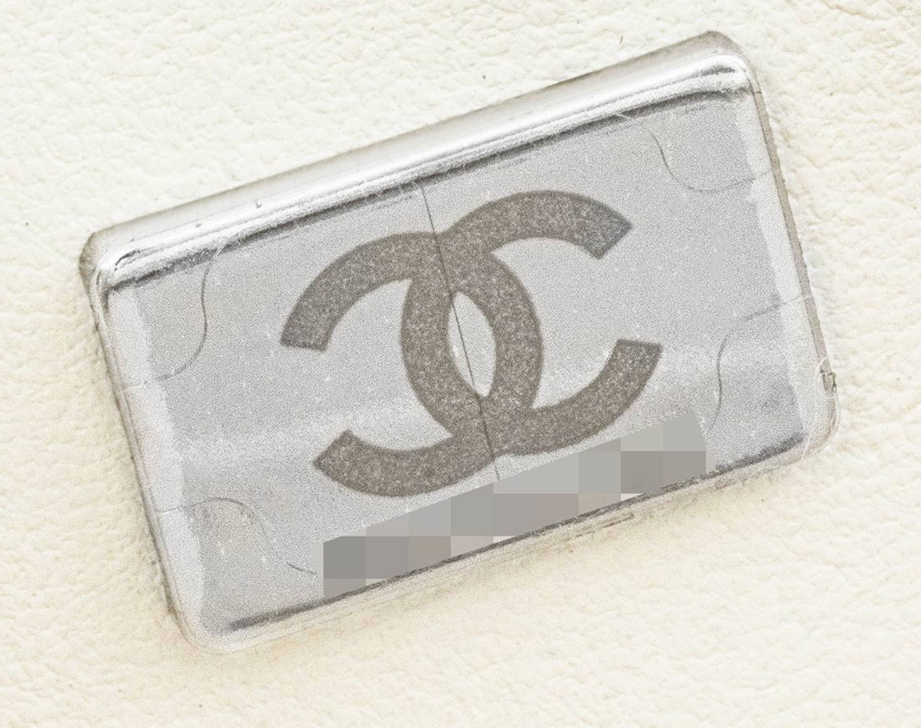 Chanel White & Black Sequin Bow Mini Flap Bag