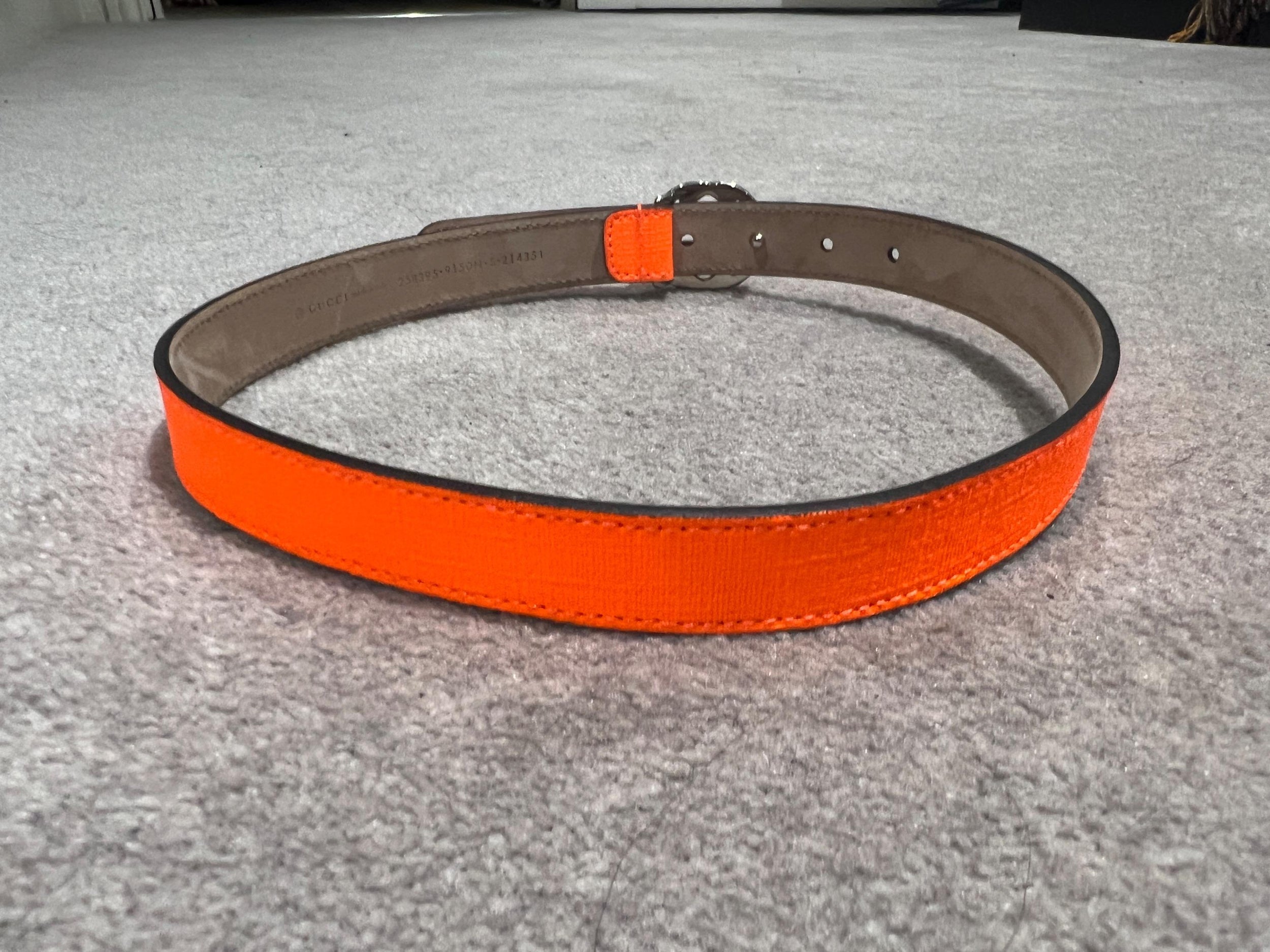 neon orange kids girls belt