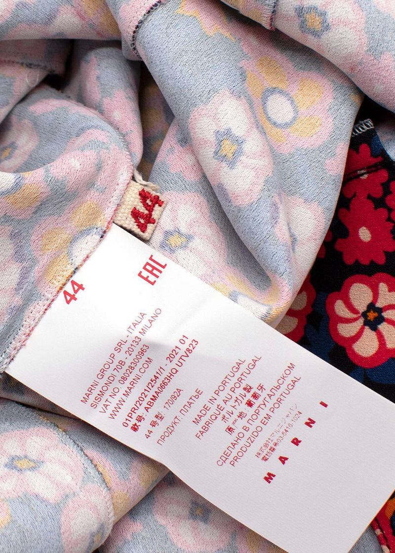 Marni Floral Dress with Cap Sleeves