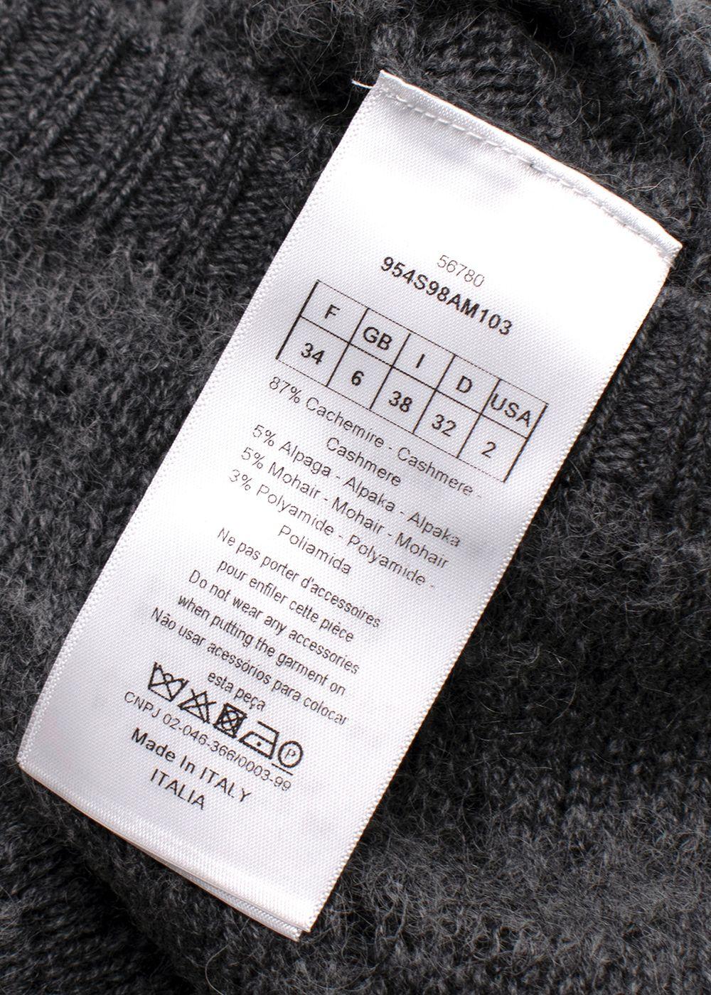 Christian Dior Cashmere/Alpaca Grey Knit Jumper