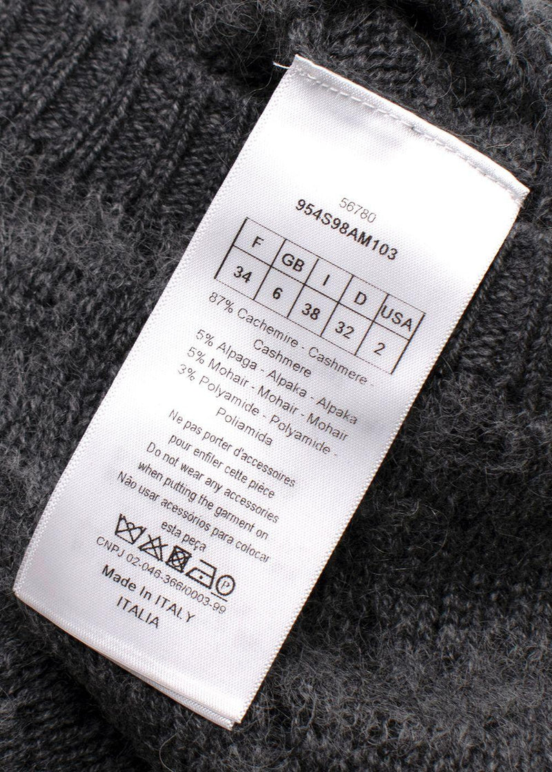 Christian Dior Cashmere/Alpaca Grey Knit Jumper
