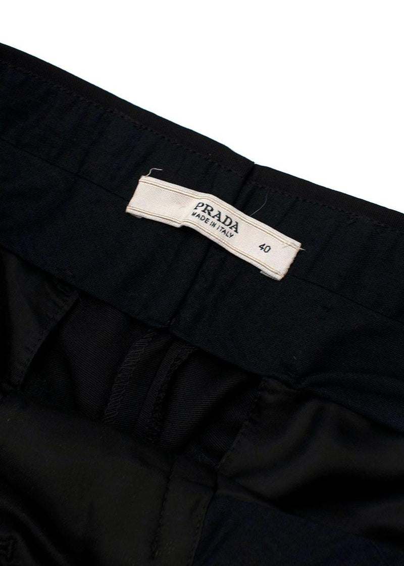 Black Straight Leg Trousers