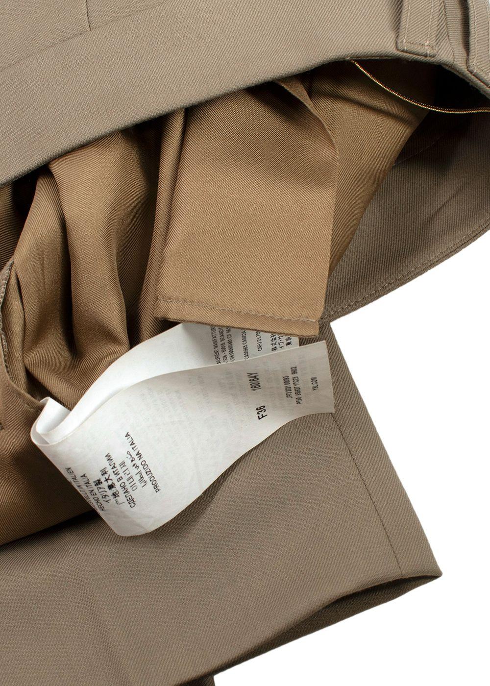 Saint Laurent Beige Tailored Trousers
