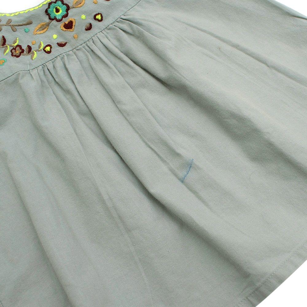 Sea Blue Embroidered Kids 18M Top