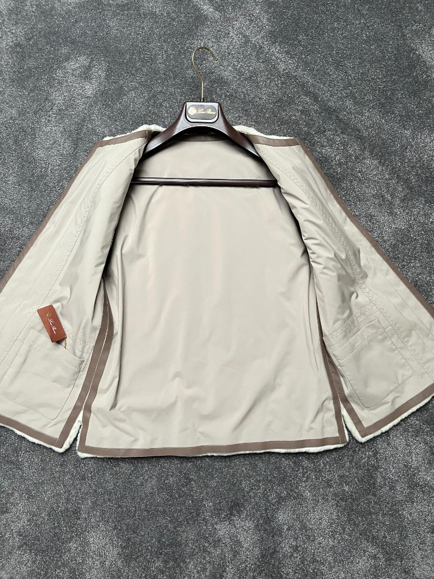 Loro Piana Cream Nylon & Shaved Mink Gilet