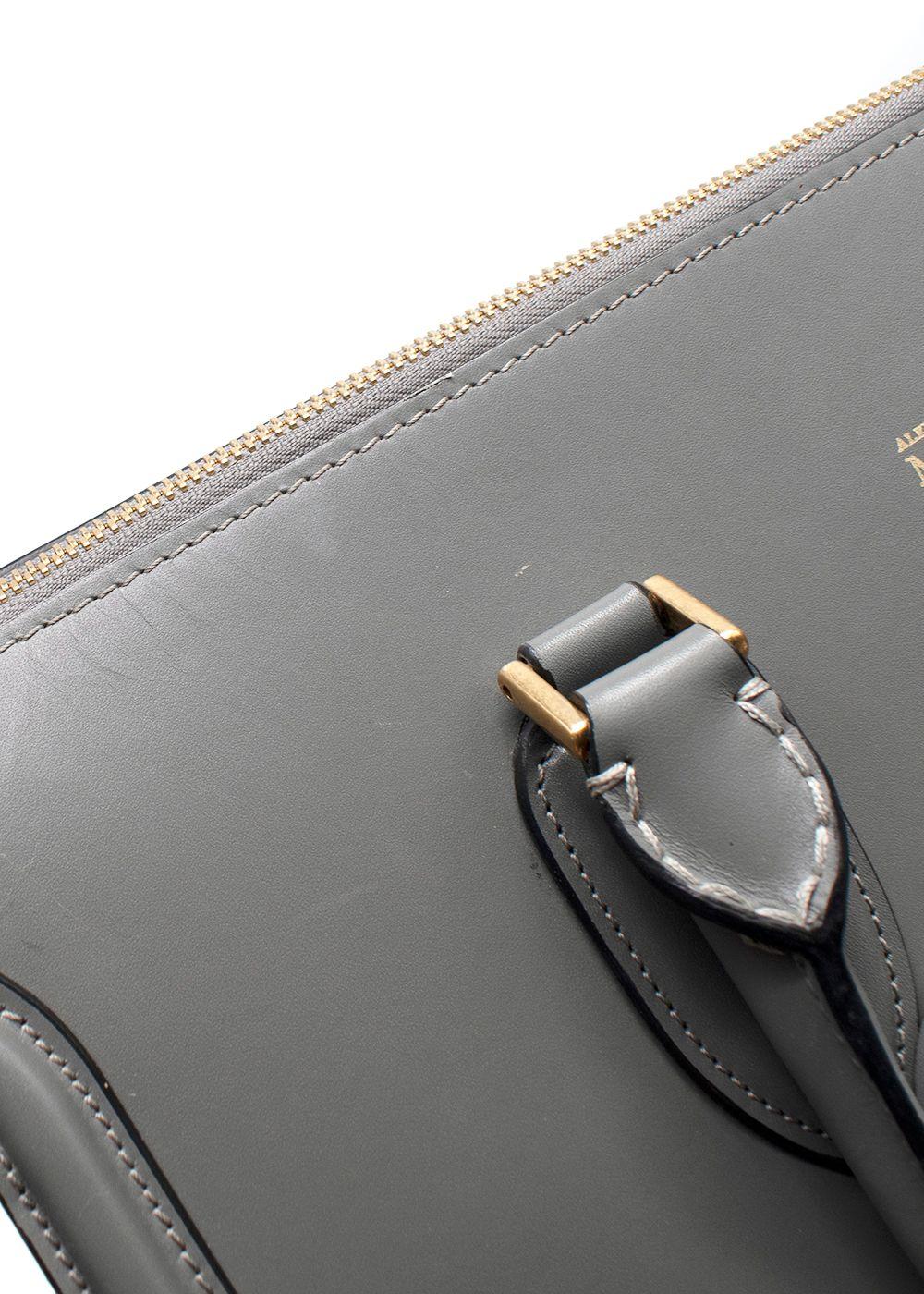Alexander McQueen Grey Leather Heroine Bag