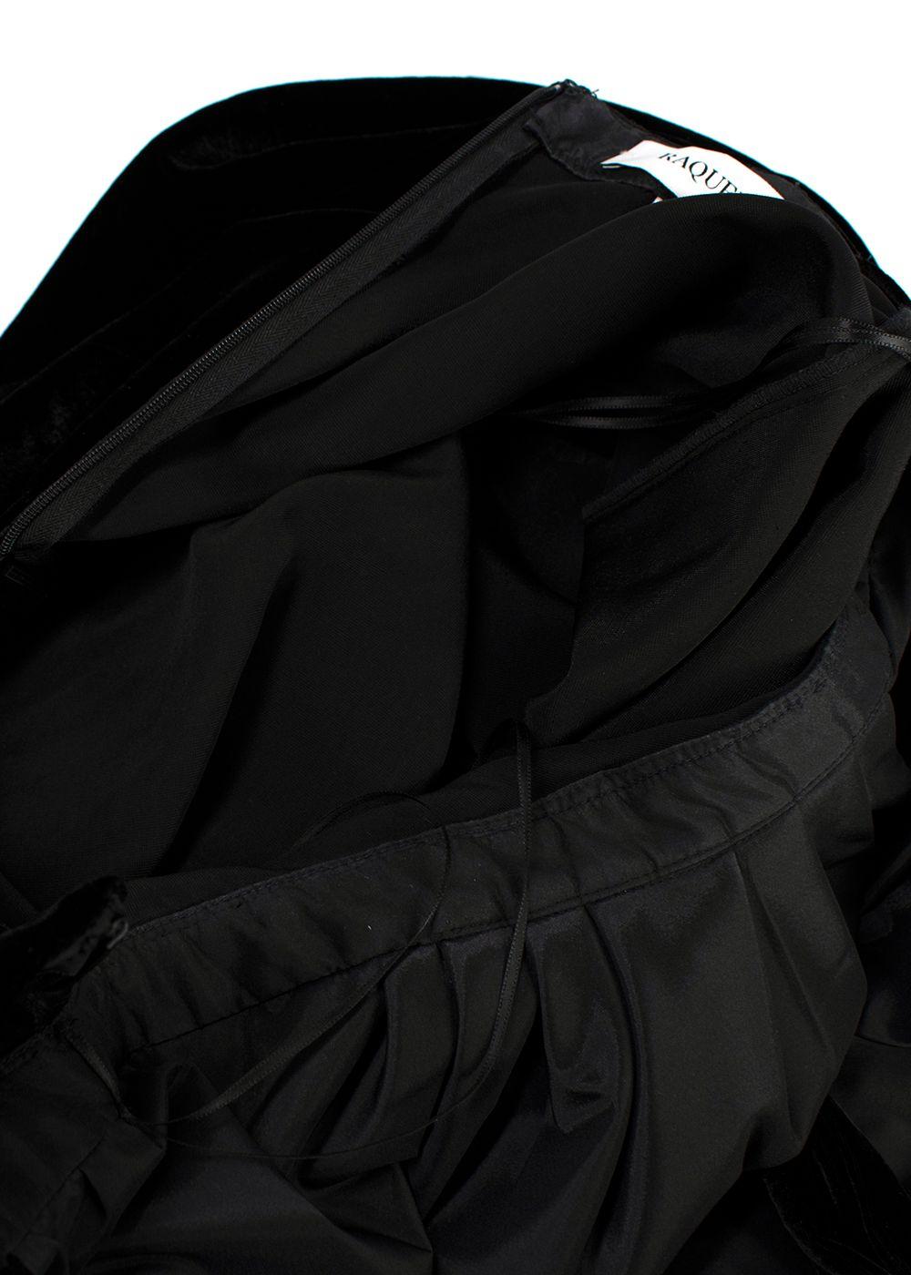 Raquel Diniz Black Velvet Giovanna Midi Dress