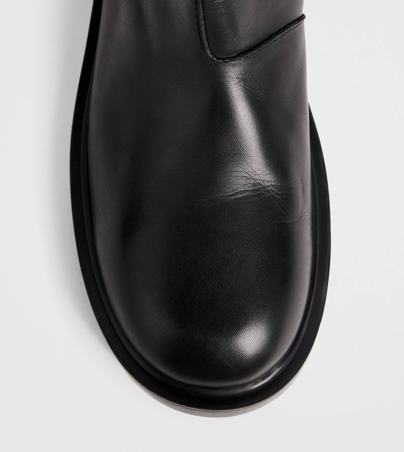 Sandro Zipped Leather Ankle Boots