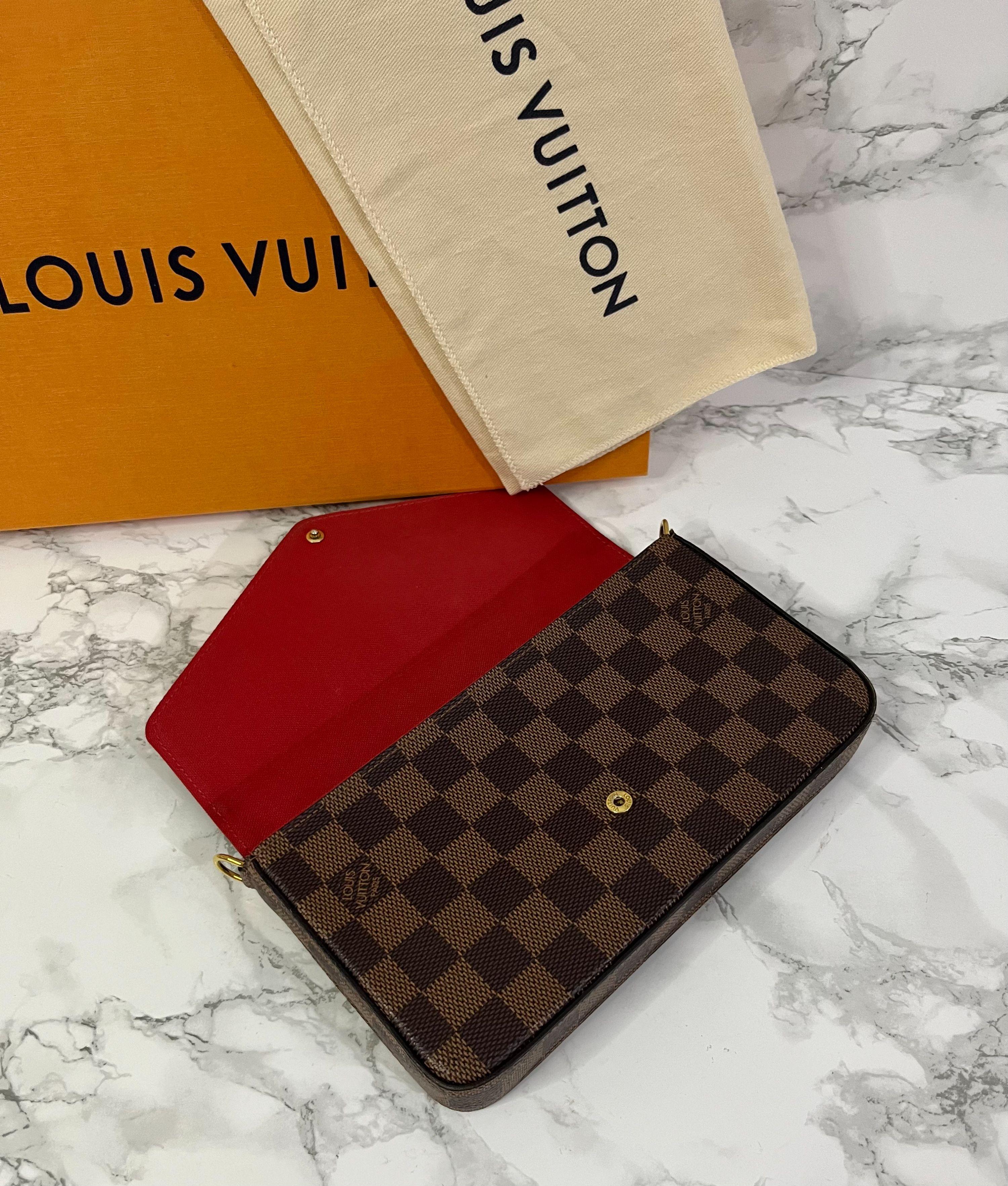 Louis Vuitton Brown Damier Ebene Pochette Felicie