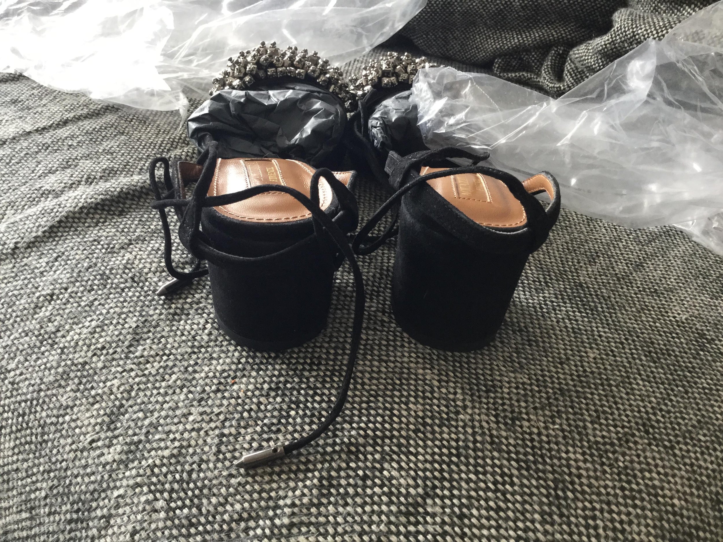 Aquazzura Monaco 50 Mid-Heel Sandals