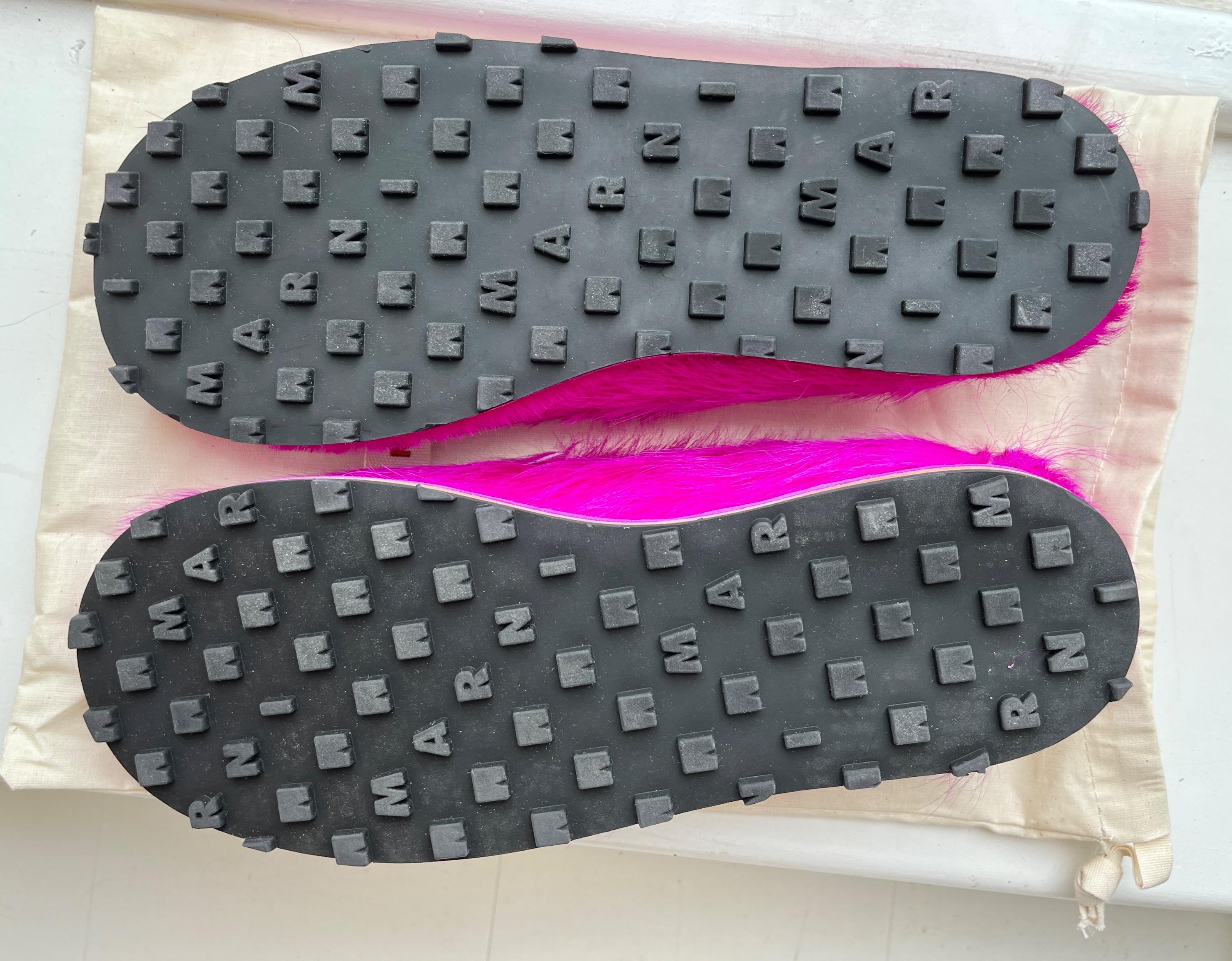 Pink Long Calf Hair Loafers