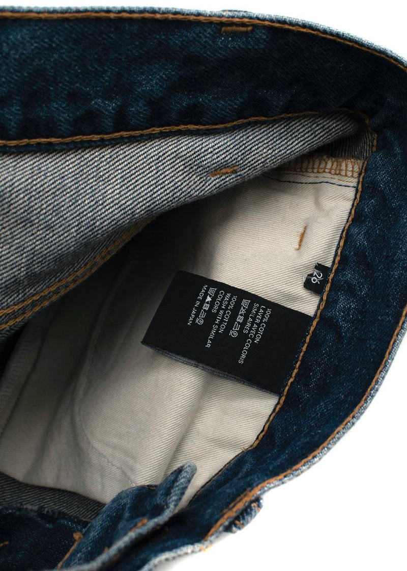 Mid-wash SL-003 skinny leg jeans