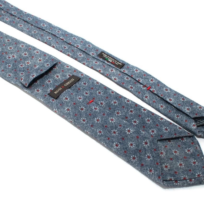 Rossi & Ghezi Blue Wool Tie