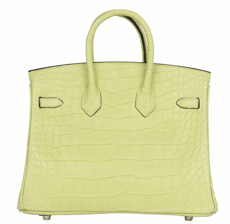 Jaune Bourgeon Birkin 25 cm in Mississippiensis Alligator Matte with Palladium Hardware