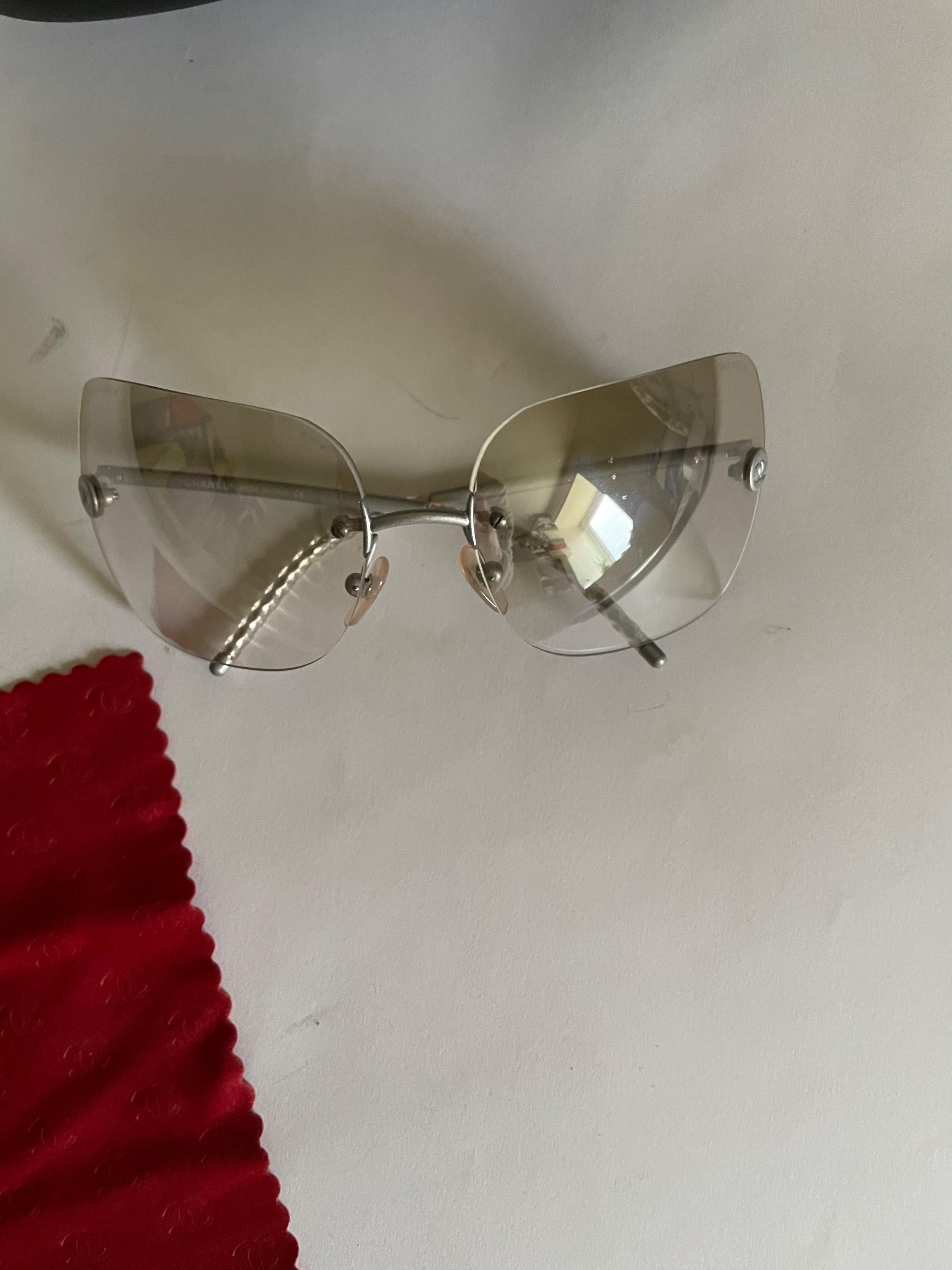 Vintage square gradient lens sunglasses