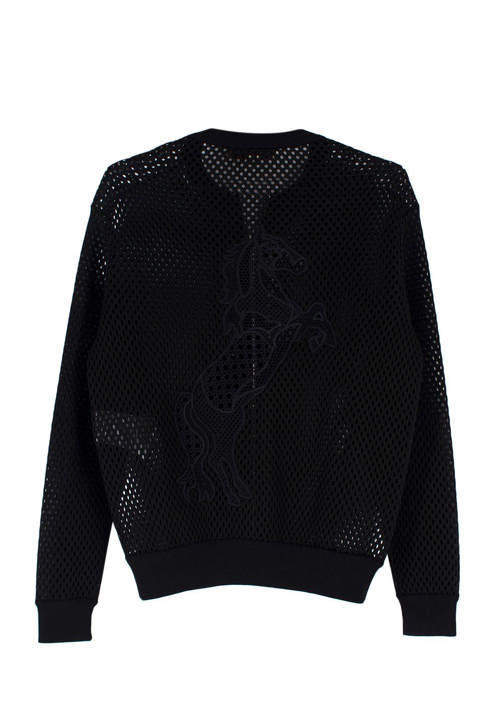 Stella McCartney Black Mesh Bomber Jacket