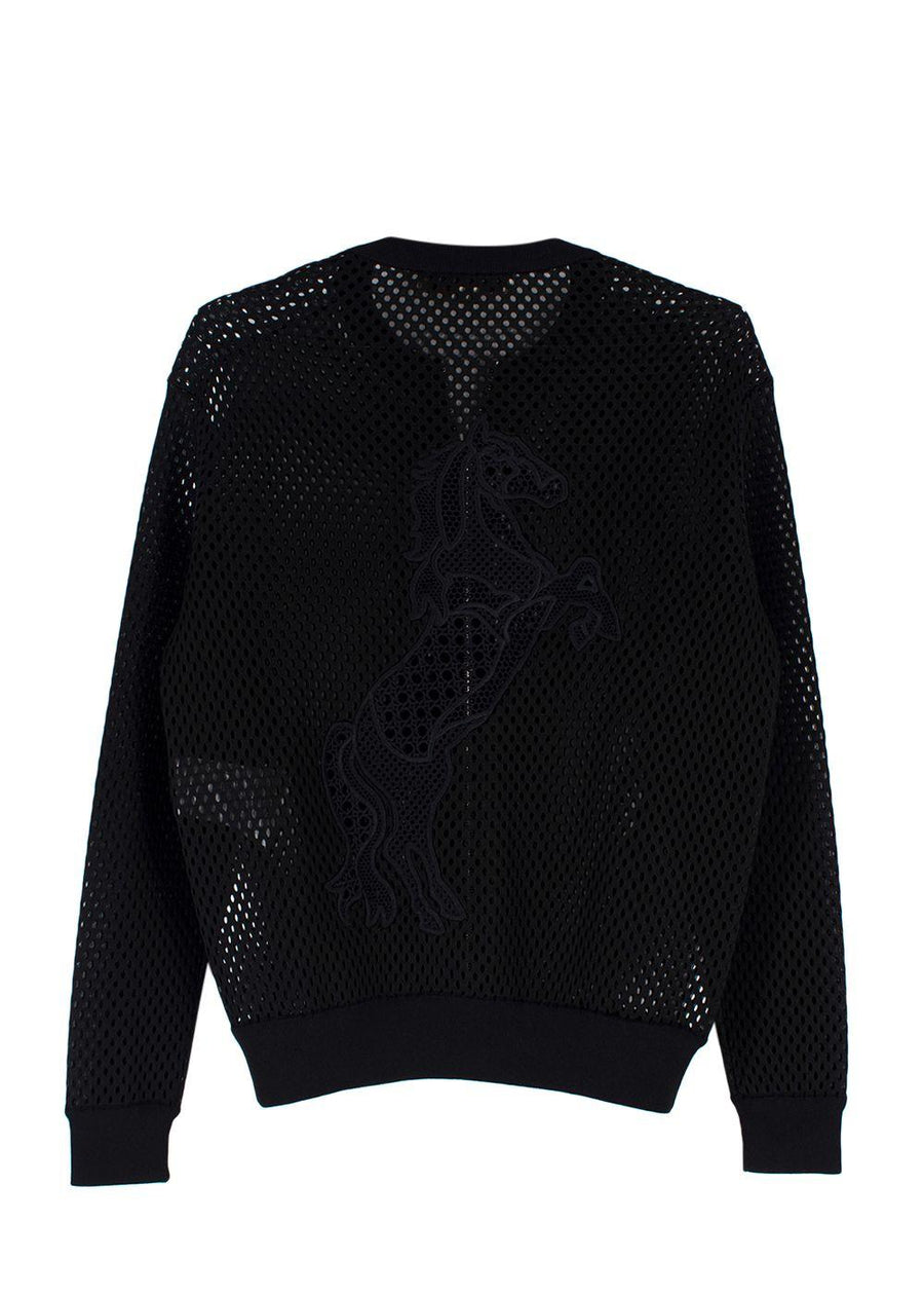 Stella McCartney Black Mesh Bomber Jacket