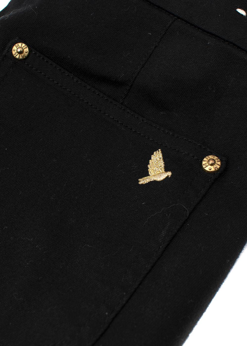 Black MIH Flared Denim Jeans