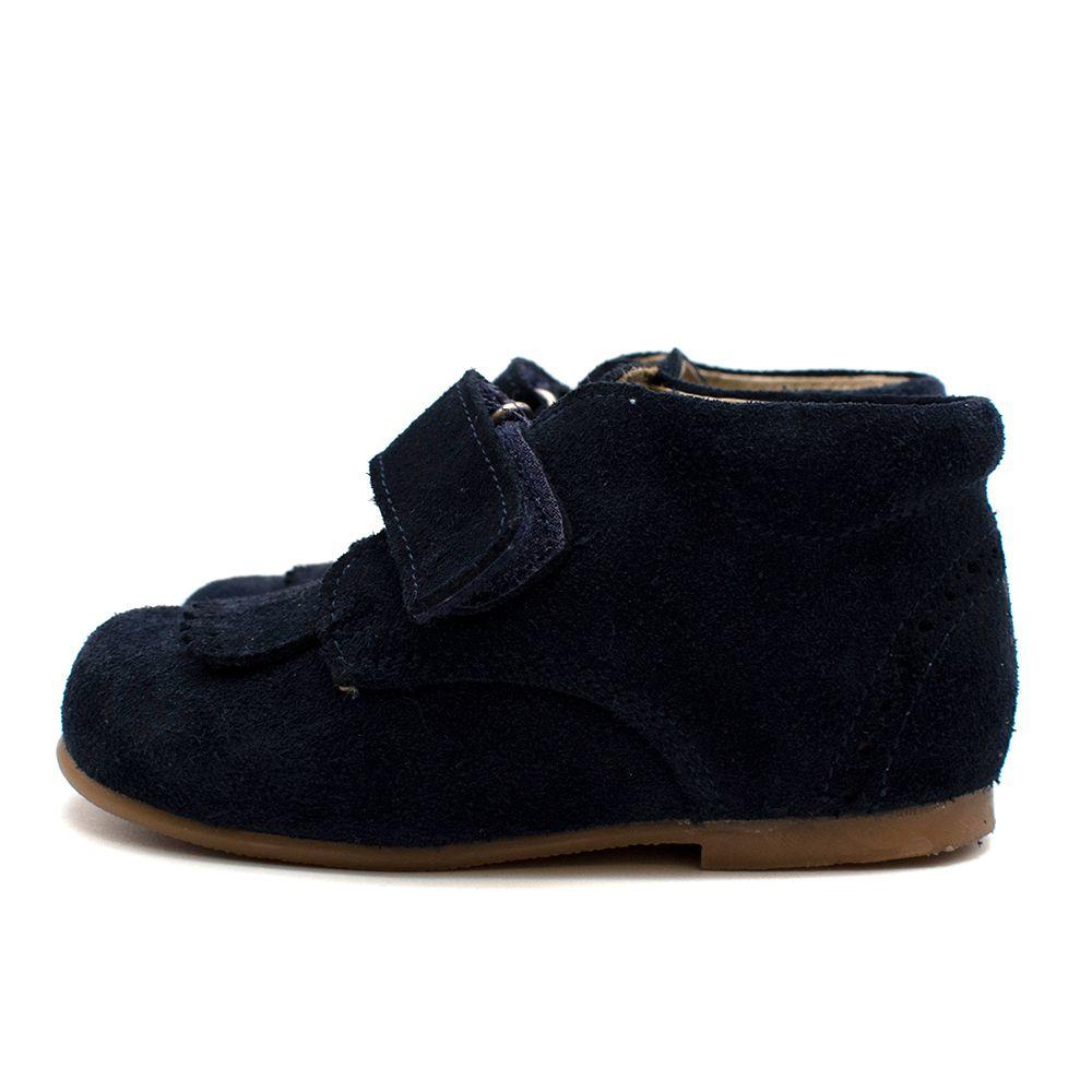 Blue Suede Velcro shoes
