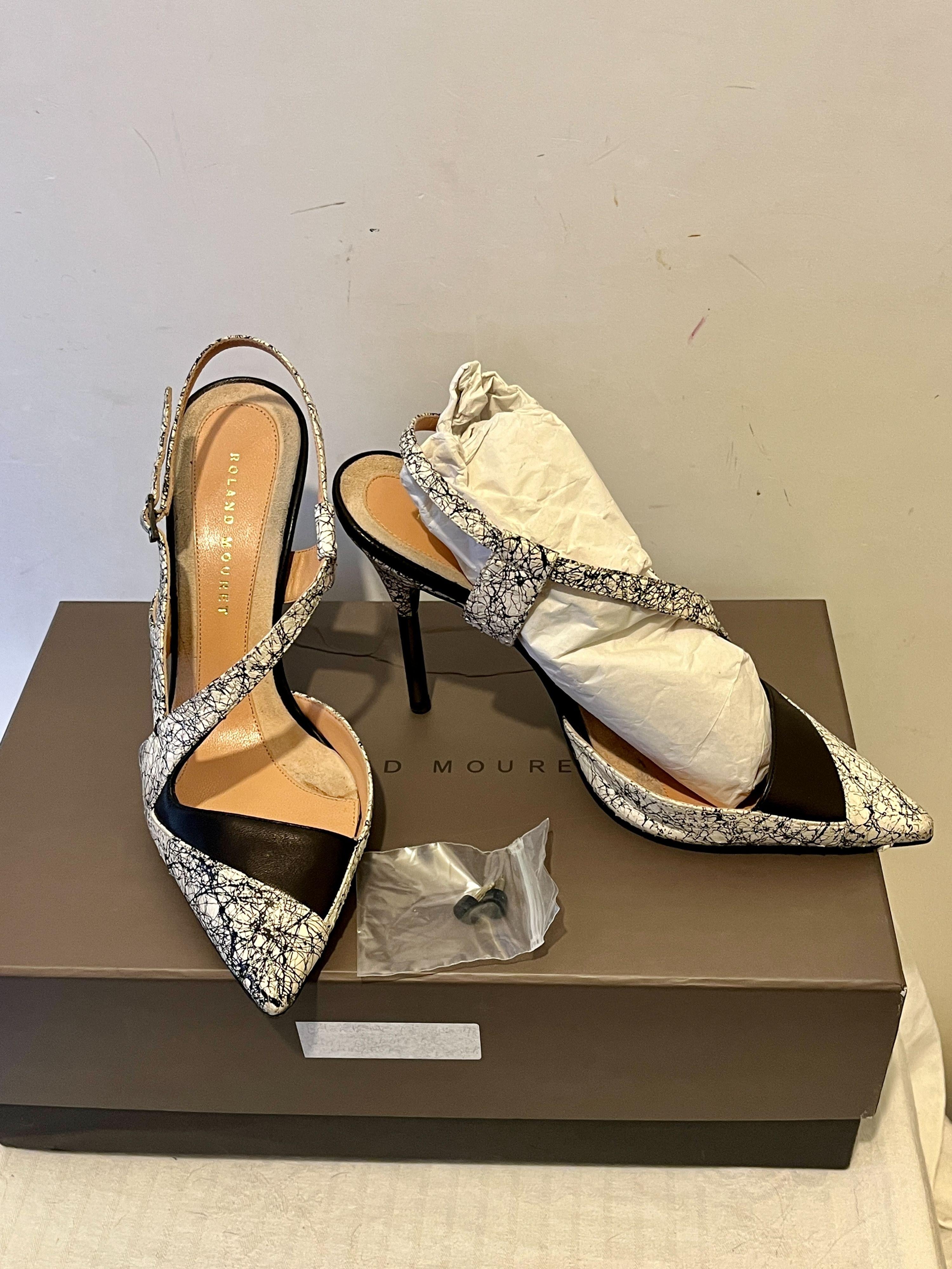 Rabane Snake Printed Cutout Pumps