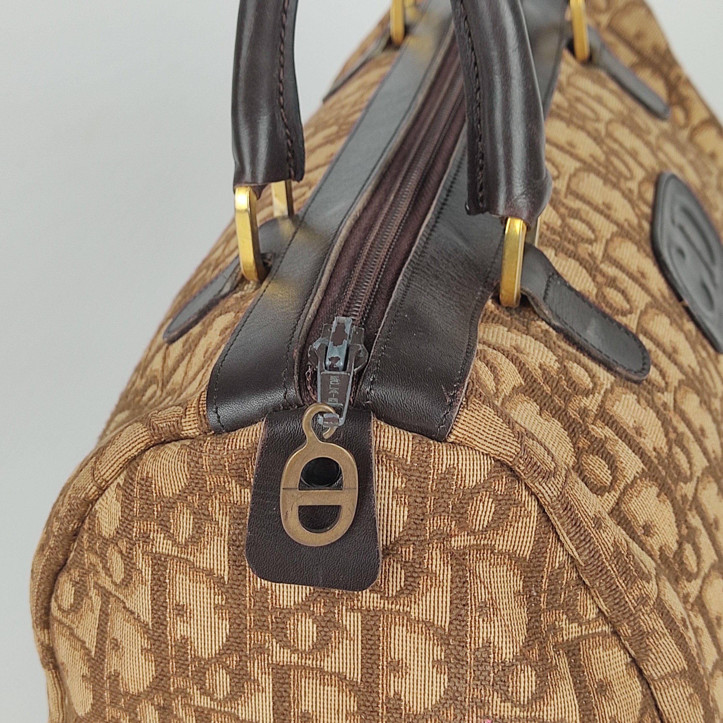 Vintage brown Oblique jacquard Trotter bag