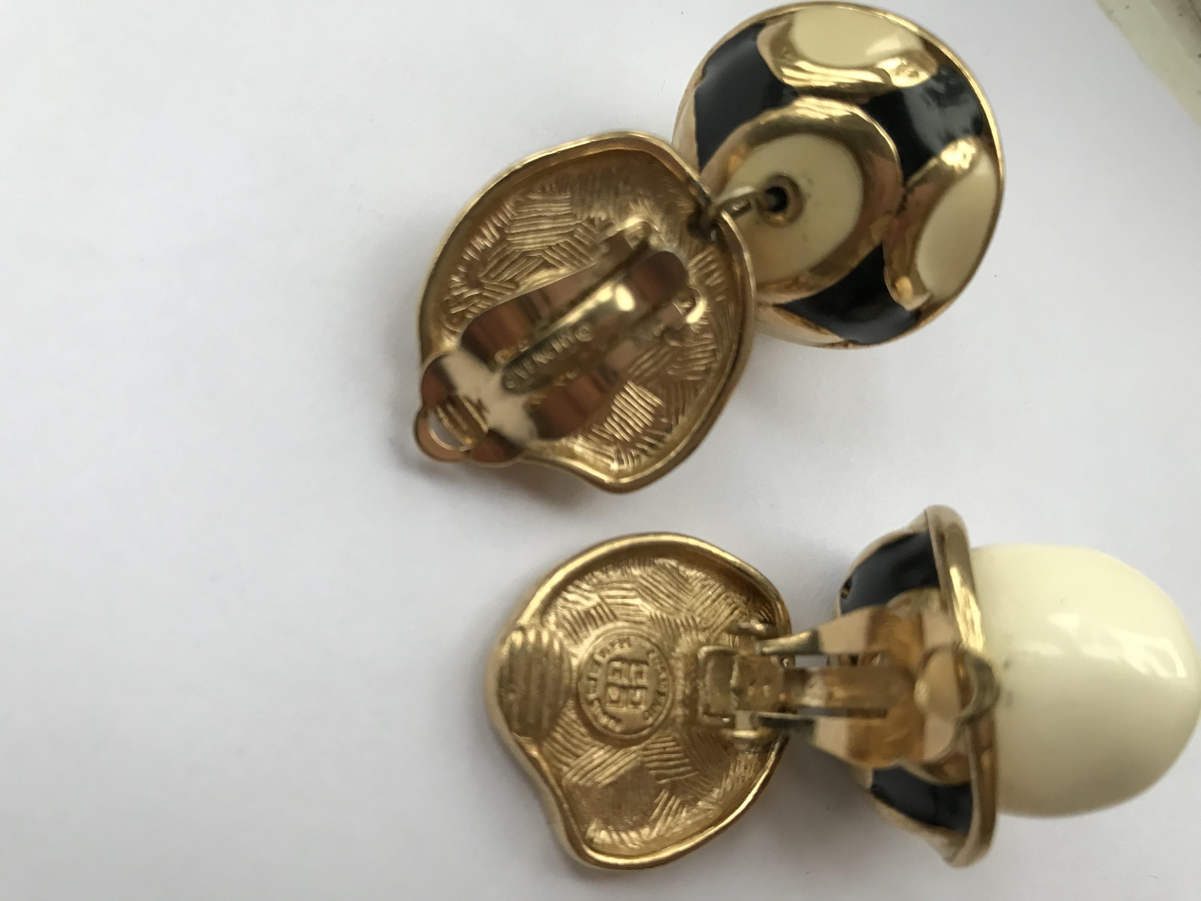 Givenchy Paris Vintage Couture Dangle Earrings